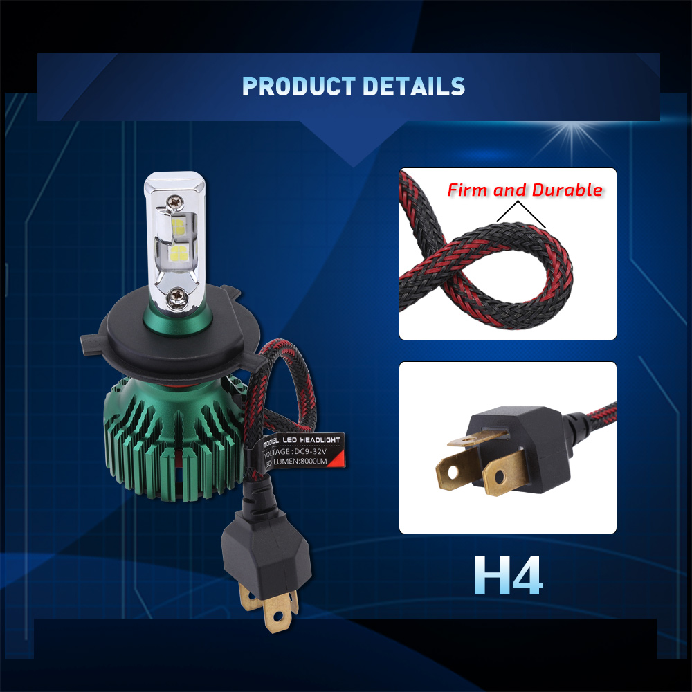 LED Φώτα Αυτοκινήτου NovSight H4 6500K 16000LM (2x8000) 60W (2x30W) CAN BUS